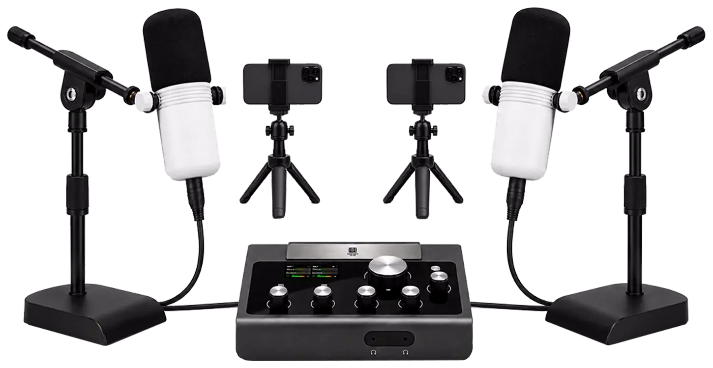 Podcast in a Box audio interface and kit